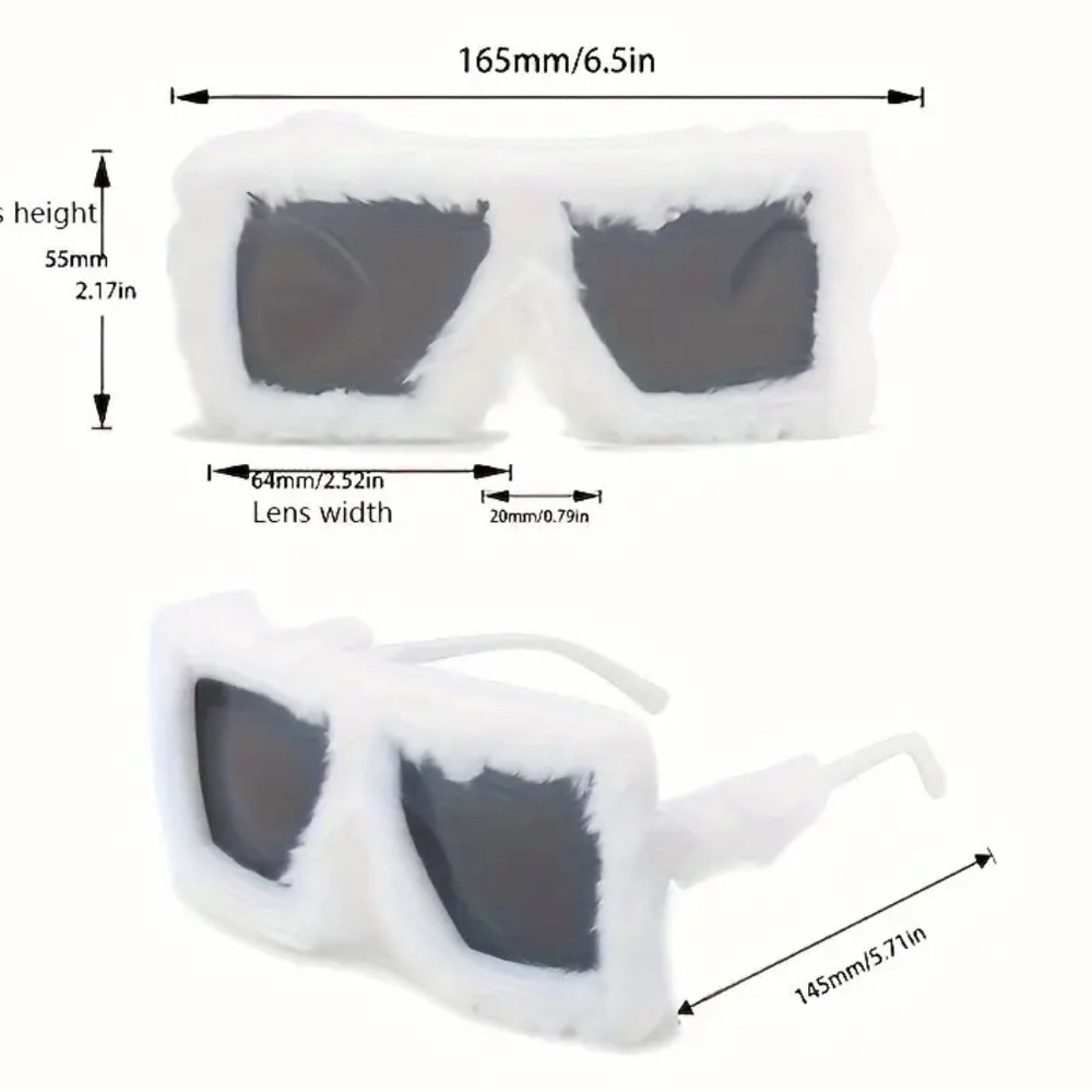 Furry Fashion Glasses - Picture 2 of 3